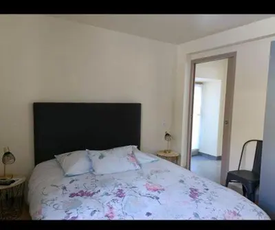 Un ou plusieurs lits dans un hébergement de l'établissement Auberge du Pont