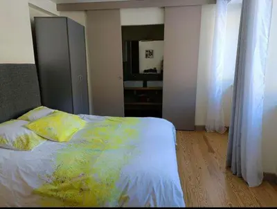 Un ou plusieurs lits dans un hébergement de l'établissement Auberge du Pont