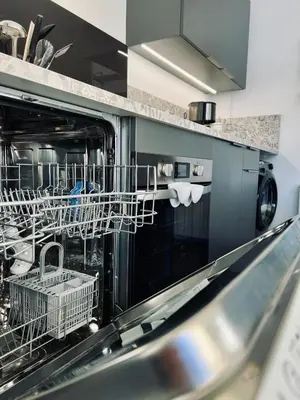 Cuisine ou kitchenette dans l'établissement Studio centre station, 4 pers, Res Griou, Wifi