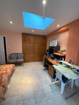 Cuisine ou kitchenette dans l'établissement Chambre d'hôte La Blénie