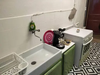 Salle de bains dans l'établissement Le nid douillet Vintage
