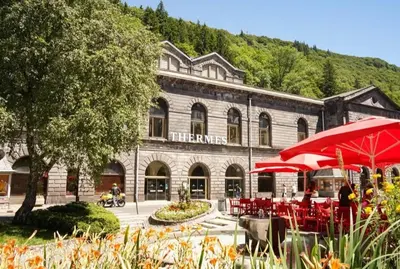 Vue générale sur la montagne ou vue sur la montagne depuis l'appartement