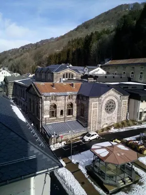 Vue générale sur la montagne ou vue sur la montagne depuis l'appartement