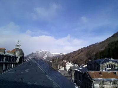 Vue générale sur la montagne ou vue sur la montagne depuis l'appartement