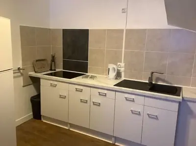 Cuisine ou kitchenette dans l'établissement Townhouse in Mur de Barrez