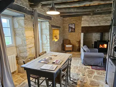 Coin salon dans l'établissement Les Gîtes du Villajou