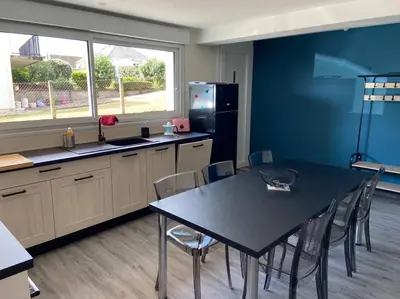 Cuisine ou kitchenette dans l'établissement appartement 