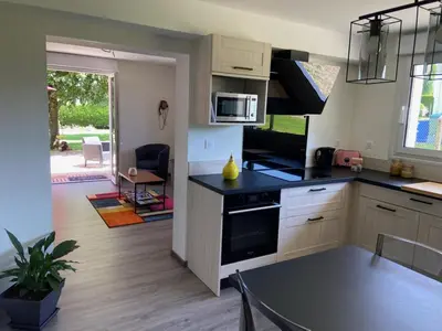 Cuisine ou kitchenette dans l'établissement appartement 