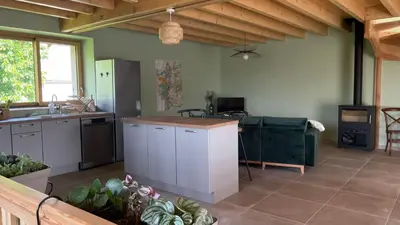 Cuisine ou kitchenette dans l'établissement Gîte des Pierres de Barme