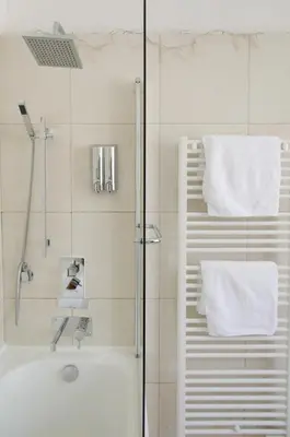 Salle de bains dans l'établissement Résidence étoile