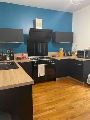 Cuisine ou kitchenette dans l'établissement Manornella, beaux volumes, grand garage idéal Mas du Clos