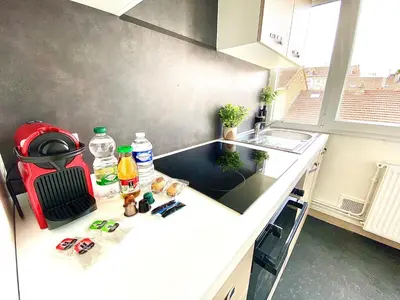 Cuisine ou kitchenette dans l'établissement L'Artiste T3 lumineux et spacieux