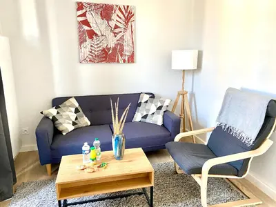 Coin salon dans l'établissement Le Maréchal, spacieux avec place de parking
