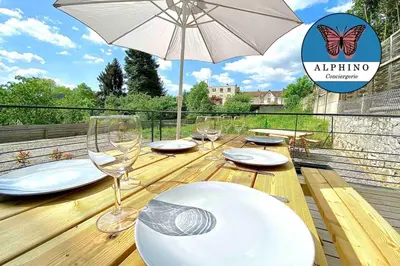 Plan de l'établissement Le Monet, spacieux avec terrasse privée