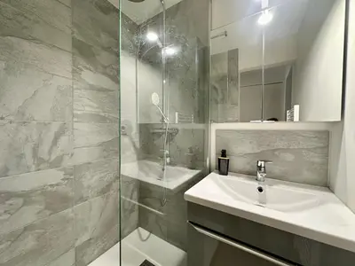 Salle de bains dans l'établissement L'Haussmannien, splendide et lumineux