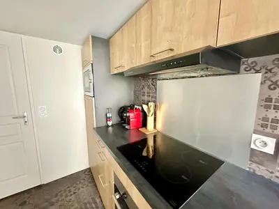 Cuisine ou kitchenette dans l'établissement L'Haussmannien, splendide et lumineux