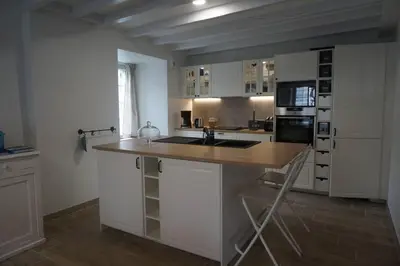 Cuisine ou kitchenette dans l'établissement Le clos du 10
