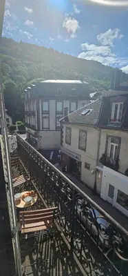 Vue générale sur la montagne ou vue sur la montagne depuis l'appartement