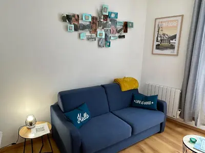 Coin salon dans l'établissement Villa Duchatel Appt 2/4 pers