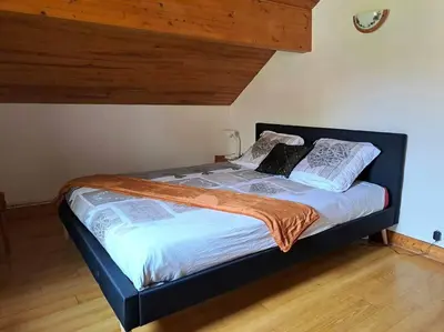 Un ou plusieurs lits dans un hébergement de l'établissement Maison Landes - Gite 4 personnes