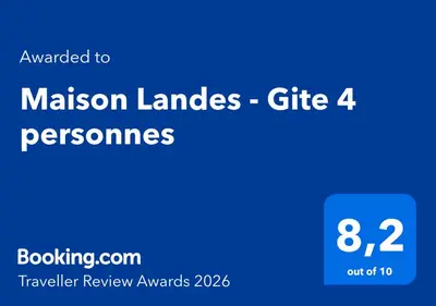 Certificat, récompense, panneau ou autre document affiché dans l'établissement Maison Landes - Gite 4 personnes