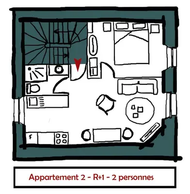 Plan de l'établissement APPART HOTEL Place des Jolis Rêves