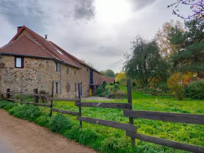 Jardin de l'établissement Gîte Au gré du vent - 12 personnes - Calme, nature et confort
