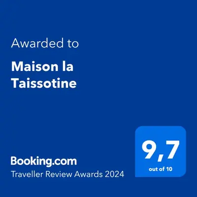 Certificat, récompense, panneau ou autre document affiché dans l'établissement Maison la Taissotine