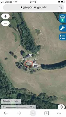 Paysage naturel près de la maison de vacances