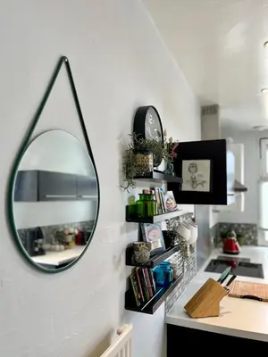 Cuisine ou kitchenette dans l'établissement Duplex de charme en centre ville avec terrasse