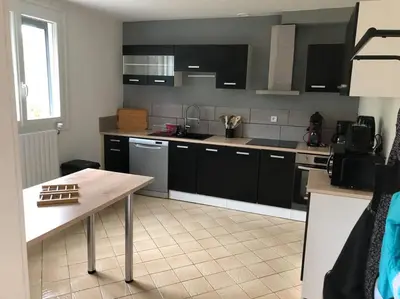 Cuisine ou kitchenette dans l'établissement maison individuelle