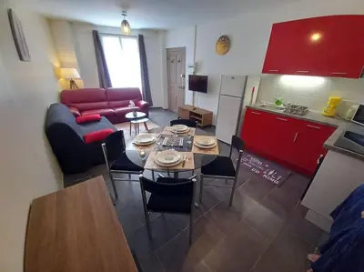 Cuisine ou kitchenette dans l'établissement le cottage Arédien 1