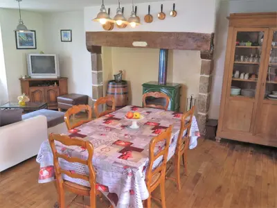 Coin salon dans l'établissement Holiday Home Rillettes by Interhome
