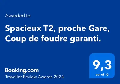 Certificat, récompense, panneau ou autre document affiché dans l'établissement Le Chinchauvaud - Spacieux T2 - Coup de foudre garanti en face de la gare des Bénédictins