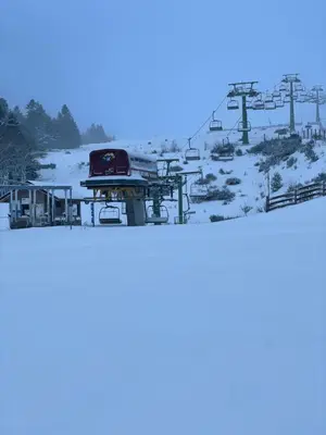 L'établissement Les Longes en hiver