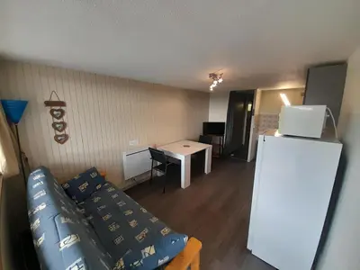 Cuisine ou kitchenette dans l'établissement Le Buron Studio n1413 centre de Station Super Besse