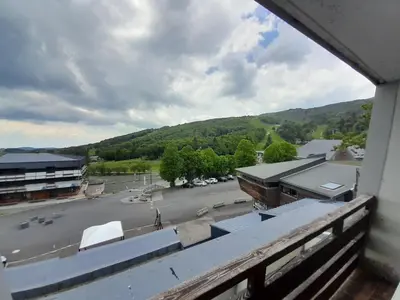 Vue générale sur la montagne ou vue sur la montagne depuis l'appartement