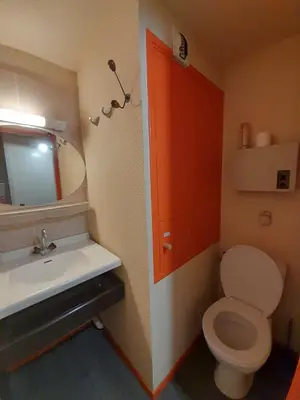 Salle de bains dans l'établissement Le Buron Studio n1413 centre de Station Super Besse