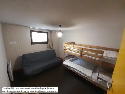 Un ou plusieurs lits dans un hébergement de l'établissement Le Buron Studio n1413 centre de Station Super Besse