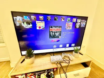 Télévision ou salle de divertissement dans l'établissement Le Ludique, duplex moderne