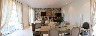 Coin salon dans l'établissement La Forge Maison de 110m2 en Limousin
