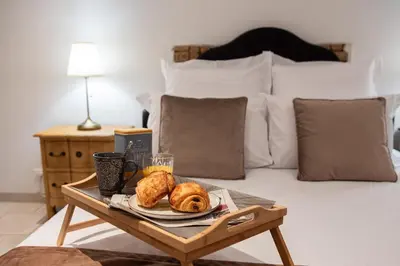 Un ou plusieurs lits dans un hébergement de l'établissement La Forge Maison de 110m2 en Limousin