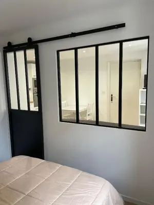 Un ou plusieurs lits dans un hébergement de l'établissement Appartement Les Amethystes 2
