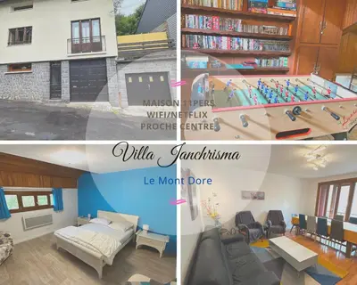 Plan de l'établissement Villa Janchrisma MontDore 11pers