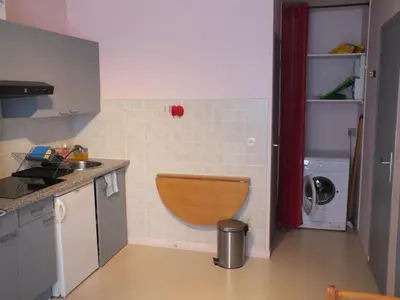 Cuisine ou kitchenette dans l'établissement Chalet Lafayette Appartement 04