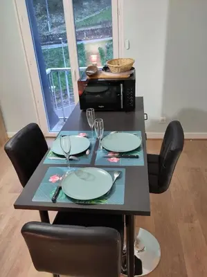 Coin salon dans l'établissement appartement refait à neuf pour 3 personnes avec wi-fi