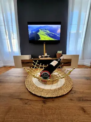 Télévision ou salle de divertissement dans l'établissement Chaleureux appartement refait à neuf