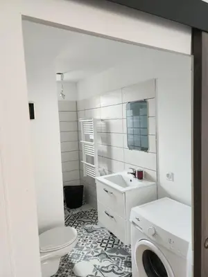 Salle de bains dans l'établissement la maison de Léna