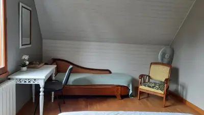 Coin salon dans l'établissement Chambres d'hôtes Chez Dumitra