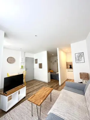 Télévision ou salle de divertissement dans l'établissement Bel appartement en plein centre ville
